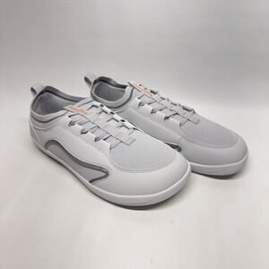 HOBIBEAR Barefoot Minimalist Shoes Gray Zero Drop Wide Toe Box Walking Sneaker 9